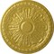 Ekena Millwork Raymond Ceiling Medallion (Fits Canopies up to 5 3/8"), Hand-Painted Rich Gold, 18"OD x 1 1/4"P CM18RA2RGS - alternate 1
